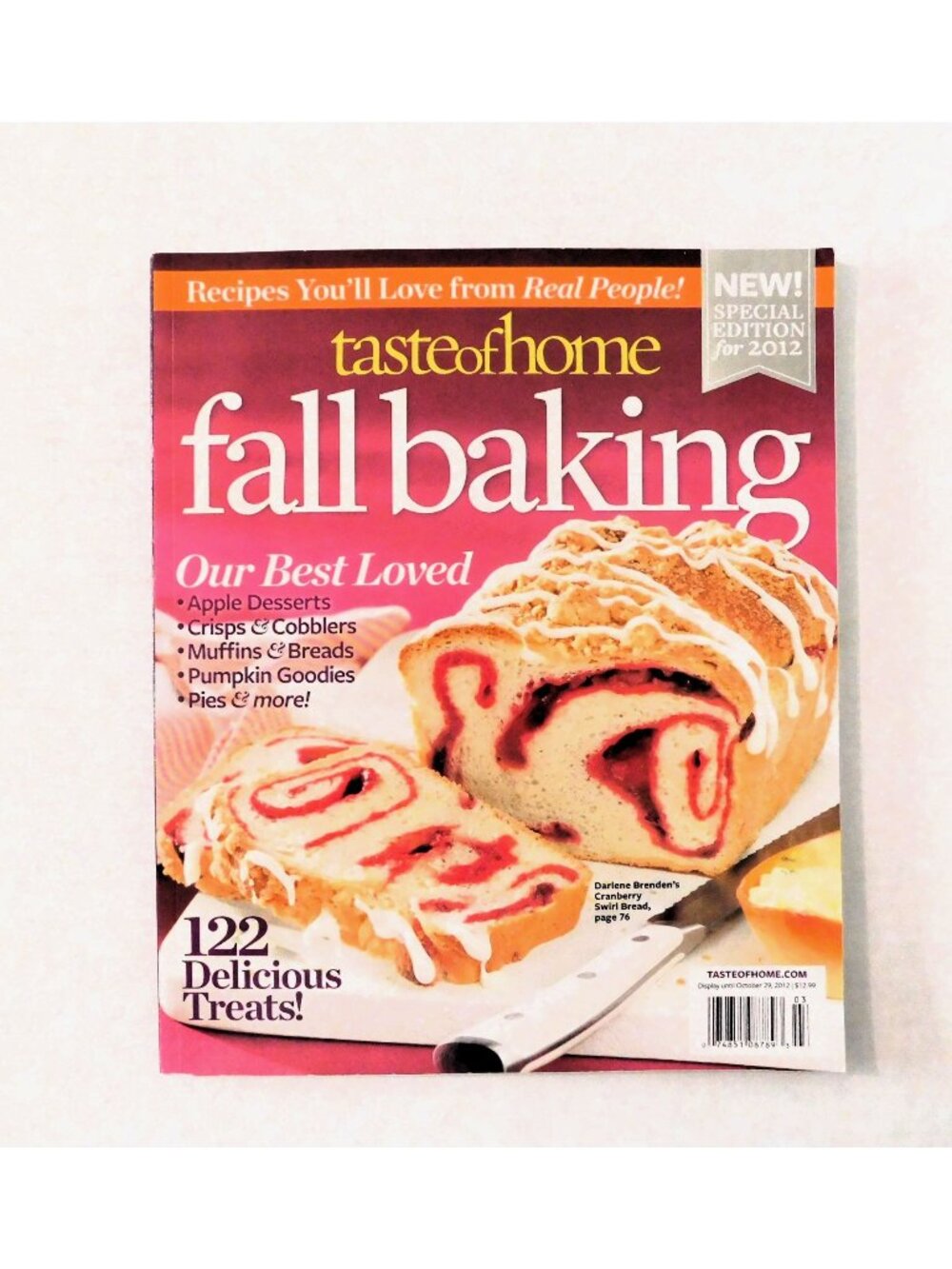 Taste Of Home Fall Baking 2012 Special Ed Recipes from Real People Softcover